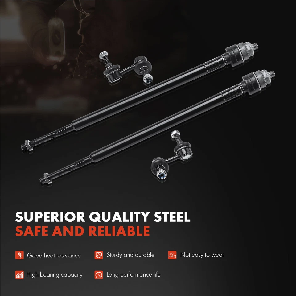 8x Barra estabilizadora delantera y trasera eslabón y extremo de barra de amarre para Acura RSX 2002-2006 2,0 L Foto 4 de 4