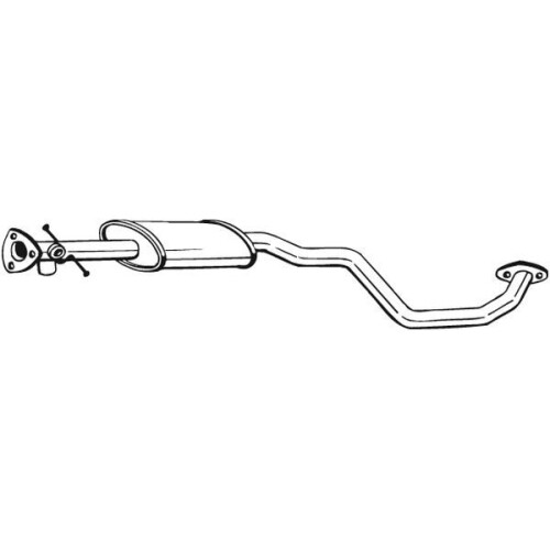 Silencieux Central VEGAZ Pour Daewoo Kalos / Chevrolet Aveo - Longueur 1760/1800mm, Référence 0558