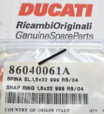 2004-2005 DUCATI 999 RS gear change sliding block spring ROLL PIN 86040061A -K