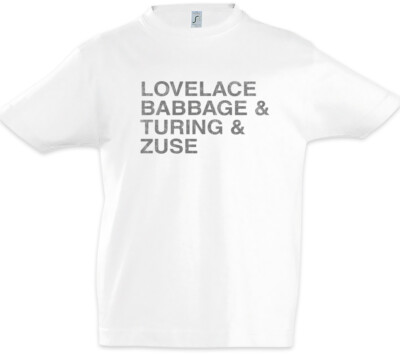 Lovelace & Babbage & Turing & Zuse Kinder Jungen T-Shirt The Thrilling of Fun