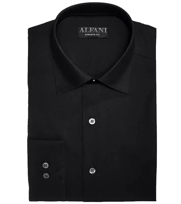 Alfani camisas negras para hombres