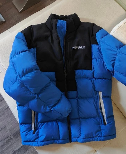 Marcelo Burlon County Of Milan Cross Block Nylon Down Jacket Sz Mens XL image 7
