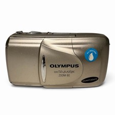 Olympus Stylus Epic Zoom 80 Quartzdate 35mm Point Shoot Film Camera w/ Box