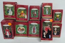 Hallmark Keepsake Ornaments - Lot of 10 (D) Randomly Assorted Christmas Figures
