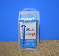 Tapcon Heavy Duty Blue Concrete Screw Anchors 3/8" x 4 inch #11414 10 Pack