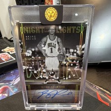 Panini Noir 2024-25 Derrick Rose Bulls Night Lights Auto NLA-DRS 22/25