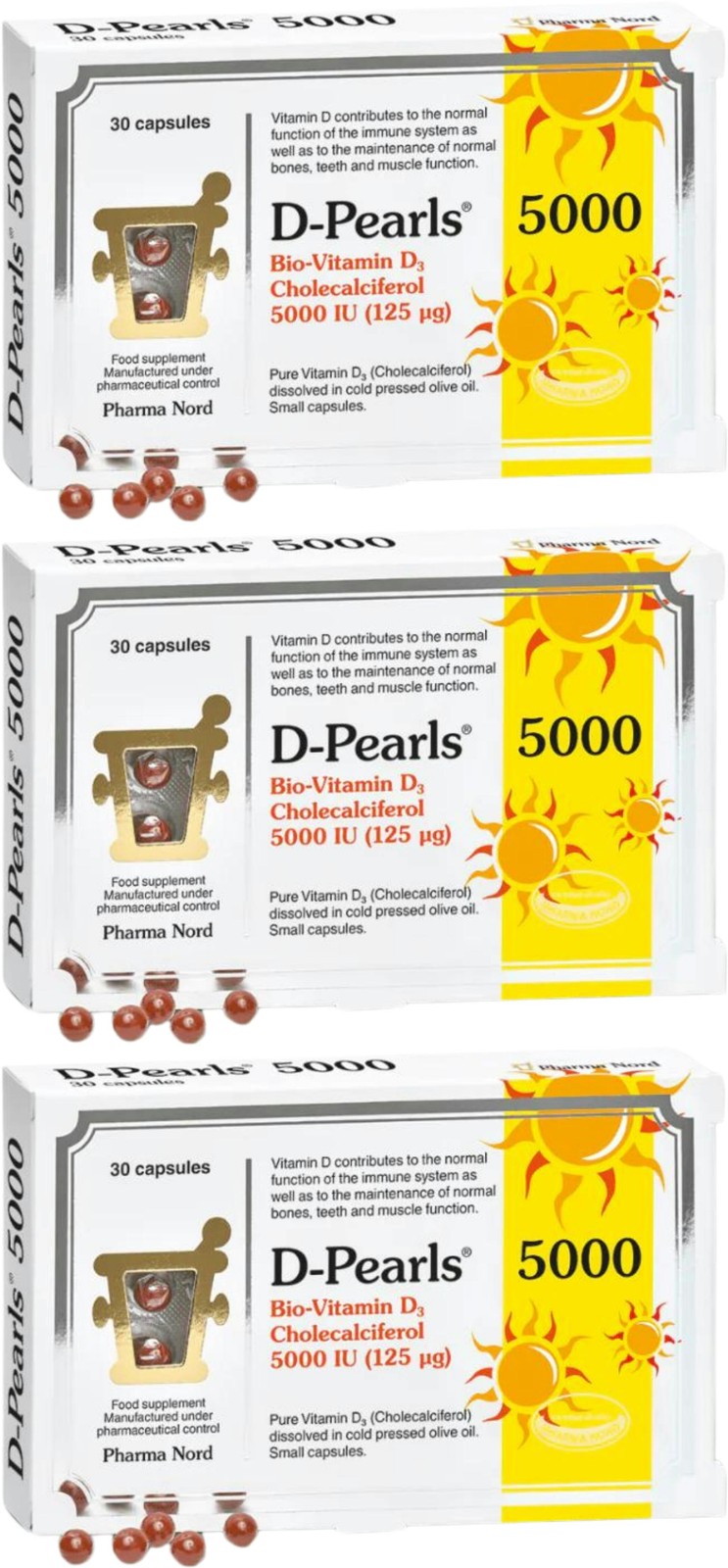 Pharma Nord D-Pearls 5000IU (125mcg) - 30 Capsules - Image 12