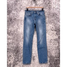 Levis Made Crafted Jeans 28 x 29 Mens 502 Taper Selvedge Stretch Denim