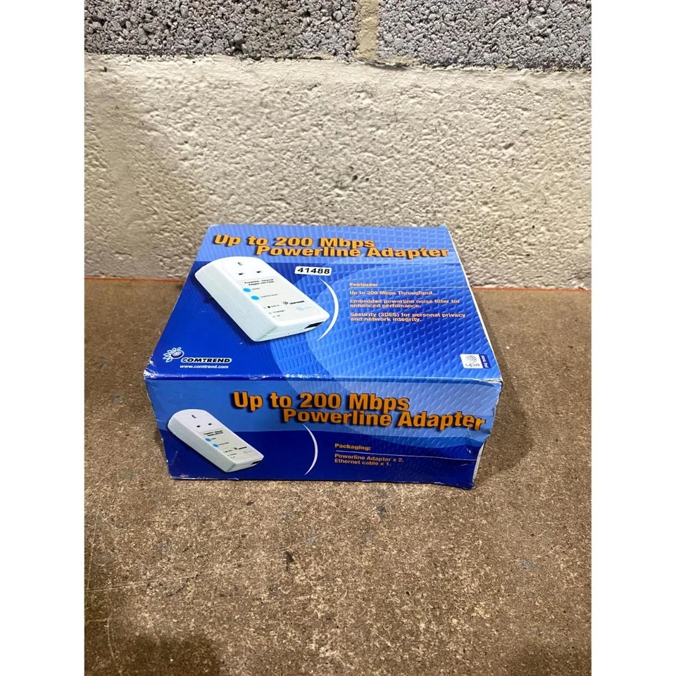 Comtrend 301104-092 Powerline Ethernet Adapter White 200Mbps with Noise Filter - Image 2 of 4
