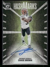 2024 Donruss Optic #HM-CBN Chase Brown Hash Marks AU