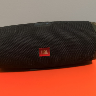 JBL Charge 4 Bluetooth Portable Speaker, Black, Cylindrical Design