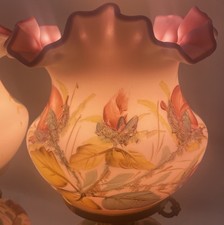 Fenton Rose Lamp In Fenton Art Glass for sale | eBay