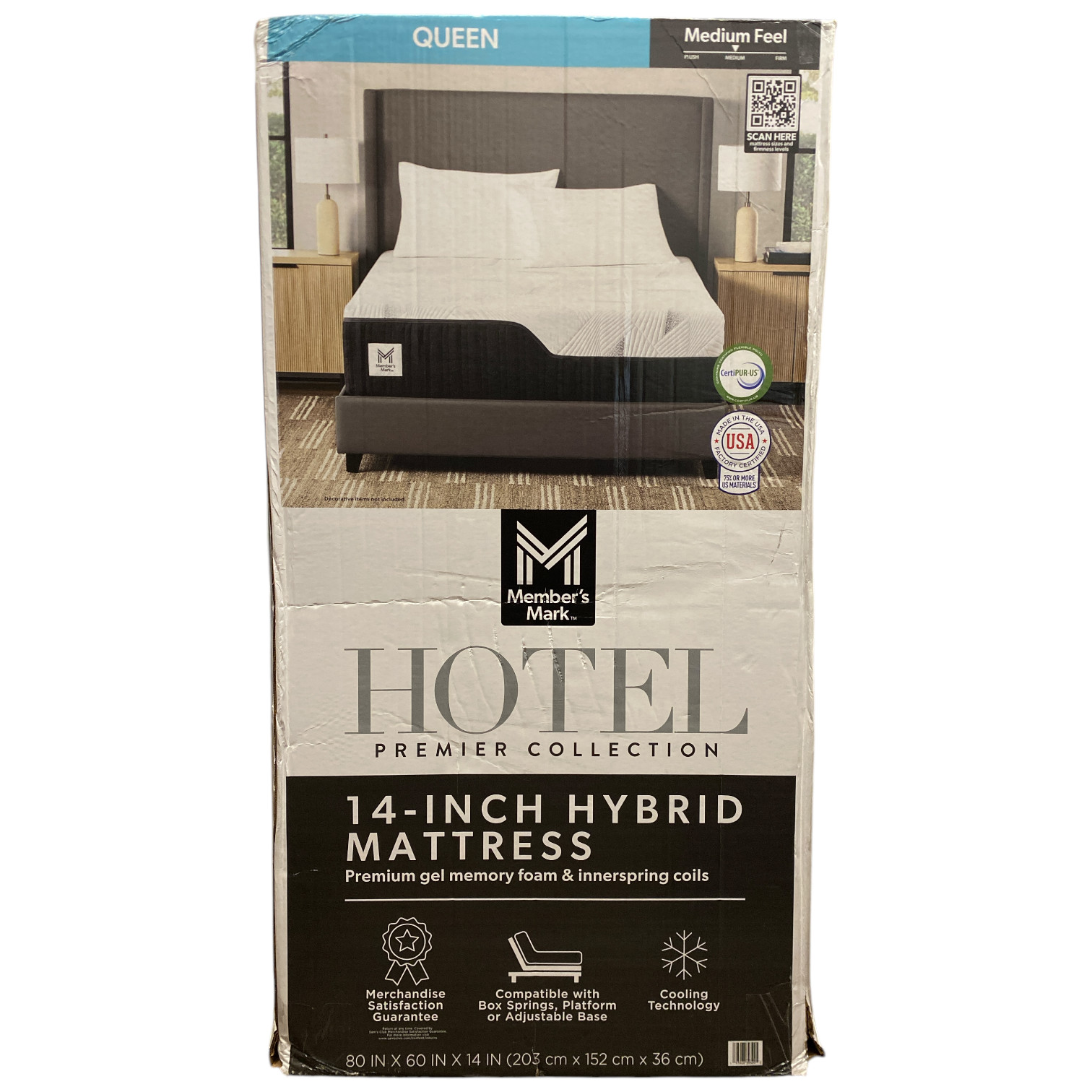 Участники отмечают гибридный матрас Hotel Premier 14 средний размер Queen-size 127090₽