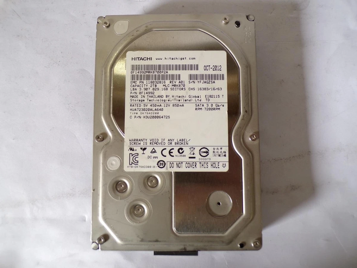 日立 HGST Deskstar3.5inch 2TB 32MB 7200rpm Amazon.com: HGST Ultrastar 3.5-Inch 2TB 7200RPM SATA III 6Gbps