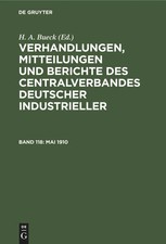 H. A. Bueck | Mai 1910 | Buch | Deutsch | Gebunden | De Gruyter