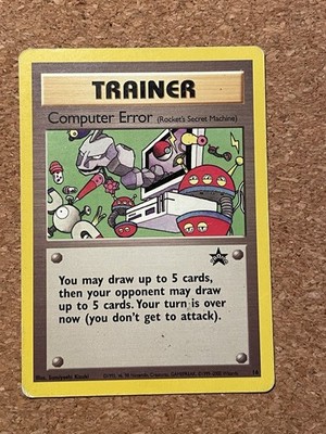 Pokémon Karte Computer Error Black Star Promo 16