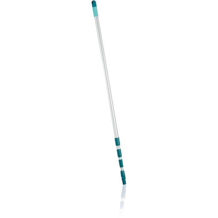 Manche télescopique rigide Leifheit 41523 en acier robuste pour grand nettoyage