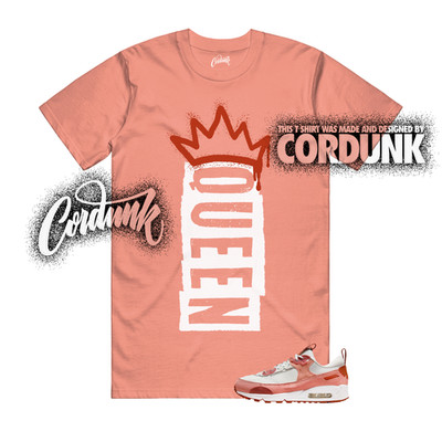Air Max 90 Futura Red Stardust Campfire Orange Rugged White T Shirt Match Q1