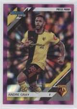 2019 Chronicles Donruss Premier League Press Proof Purple Laser Andre Gray 7s2
