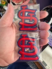 MLB St. Louis Cardinals "LS"  Iron/Sew On Patch  LOT OF 2