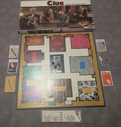 Vintage 1972 Parker Brothers CLUE Board Game- Nearly Complete - Great Condition
