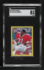 1982 Topps Stickers William Andrews #12 SGC 8 1i01