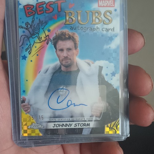 Johnny Storm #NA-CE Marvel 2025 Topps Chrome Deadpool Best Bubs Autograph card