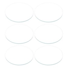 6pcs Watch Glass Crystal Lens, 42mm Dia. 1.1mm Thick Double Dome Watch Glass