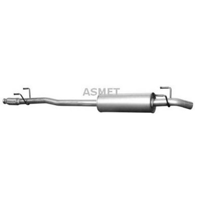 ASMET 04.102 Endschalldämpfer Schalldämpfer für VW CRAFTER 30-50 Kasten (2E)