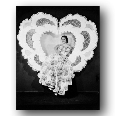 Olympe Bradna Photo 8x10 1936 Paramount Pictures Actress Portrait Heart Seat