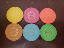 Complete Set Of El Capitan Casino Hawthorne Roulette Chips