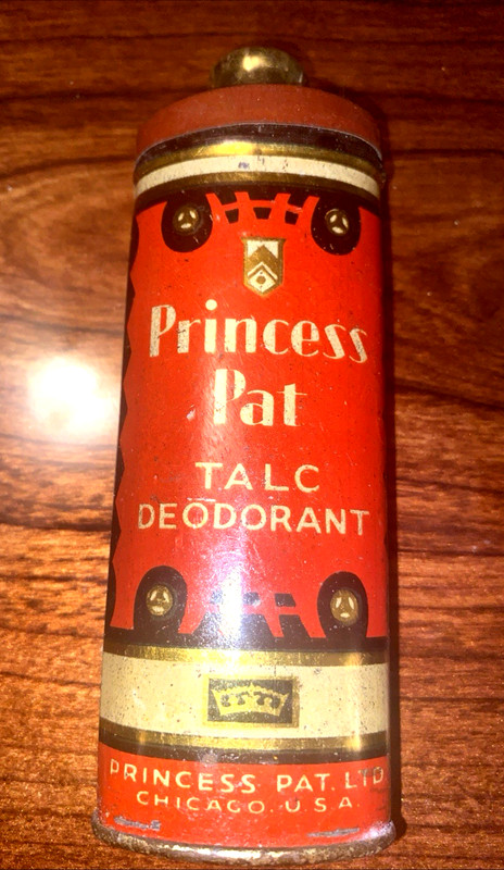 Vintage Princess Pat Talc Deodorant Powder & Dr Scholls Powder Collectible Tin