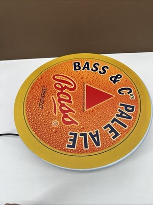 Vintage Original Rare Bass Ale Beer LIGHT UP Sign NEEDS REWIRED NO