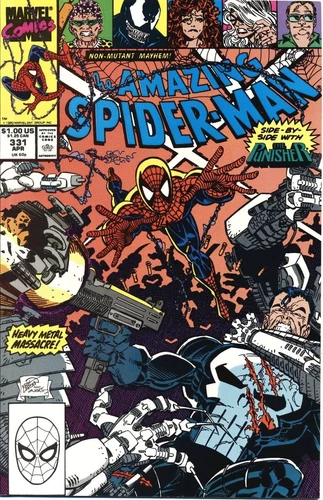 Amazing Spider-Man #331 1990 Marvel Comic Punisher VenomNM