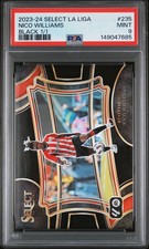 2023-24 Panini Select La Liga Nico Williams Field Level Black 1/1 - PSA 9