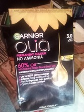 Image of Garnier Olia Hair Dye 3.0 Soft Black, No Ammonia, Grey Coverage, Vegan.