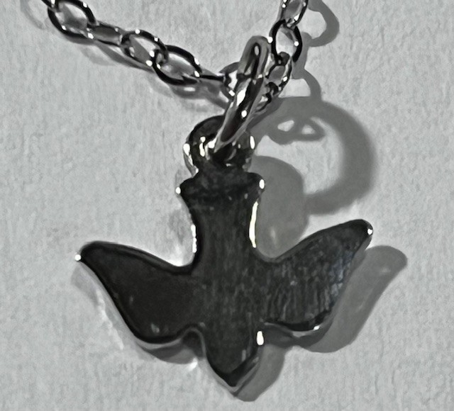 Necklace Bird Thin Chain Sterling Silver preowned sb2-25