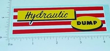 Marx Hydraulic Dump Truck Replacement Sticker MX-028