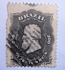 Brasilien ,Kaiser Pedro II. ,200 Reis ,gest. 1876