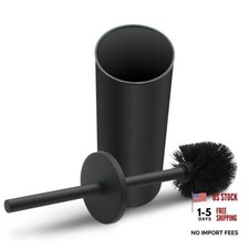 Stainless Steel Toilet Brush with Holder Set for Bathroom Storage and 1 Black
