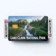2PK Lake Clark National Park Credit Card Vinyl Skin Decal