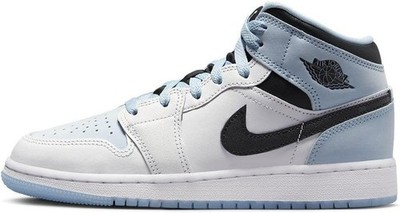 NIKE Air Jordan 1 MID SE White/Ice Blue-Black Größe 43 NEU Echtheitszertifikat