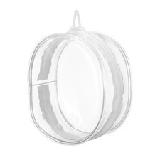 15.5 x 8 x 18.5 cm Figure Display Bag Clear Oval Dolls Storage Bag