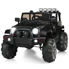 Pemberly Row 12V Kids Ride On Truck Car w/ Remote Control MP3 Music LED Lights