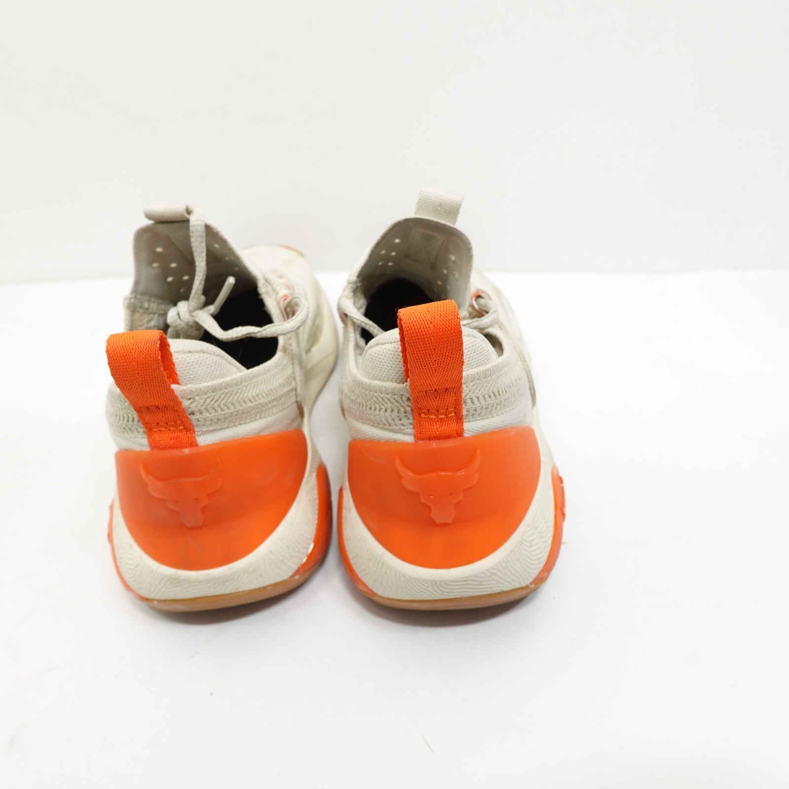 Under Armour Project Rock 7 UA Beige Orange Women Cross Training Shoes Size 7 thumbnail 6