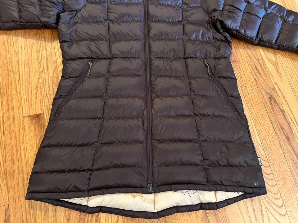 REI Co-op 650 Down Filled Parka 2.0 Brown Size XL Mountain Range Lining EUC - Image 4 of 4
