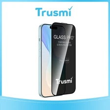 TRUSMI 3D Privacy Tempered Glass Screen Protector for iPhone 15 Pro
