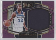 2021 Panini Select Throwback Memorabilia Purple Prizm 74/99 Andrew Wiggins 0w77