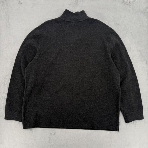 Polo Ralph Lauren Men's Charcoal Heather Quarter Zip Pullover Sweater XXL - Afbeelding 10 van 15