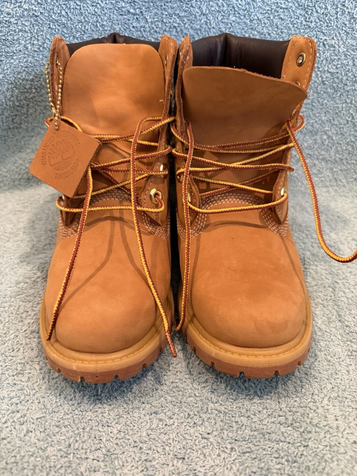 Timberland Premium 6-Inch Waterproof Boots Wheat Nubuck Women’s 8 M Classic